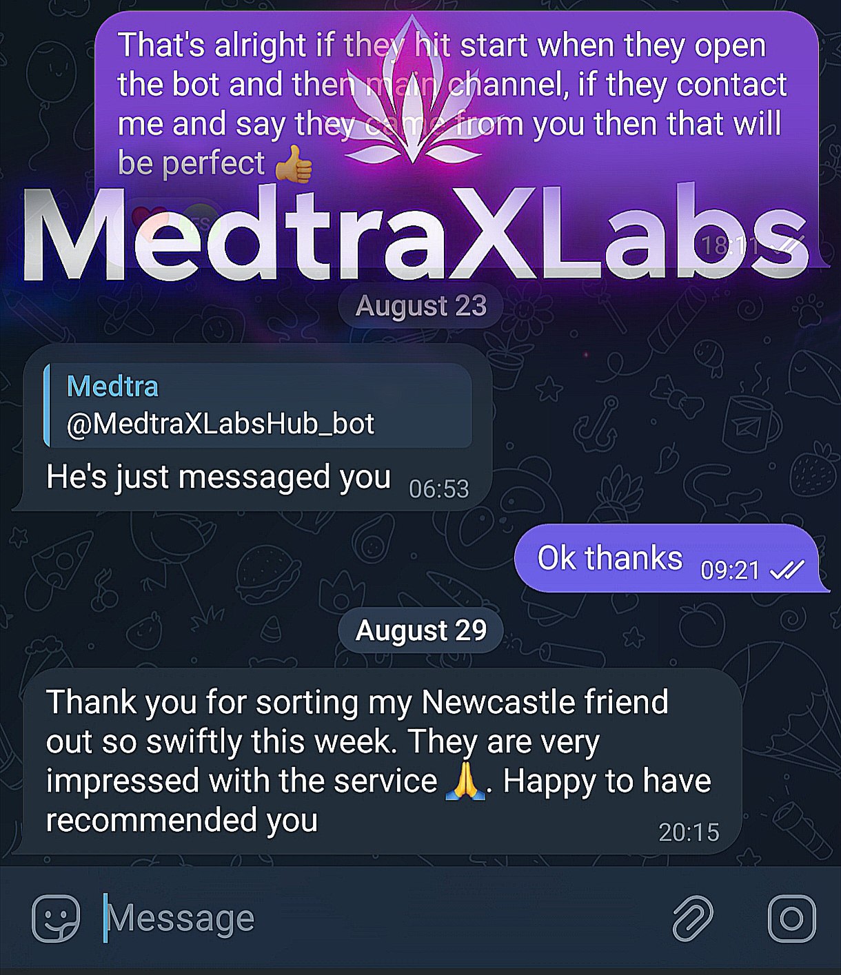 Member review — sorted Newcastle friend swiftly, recommended