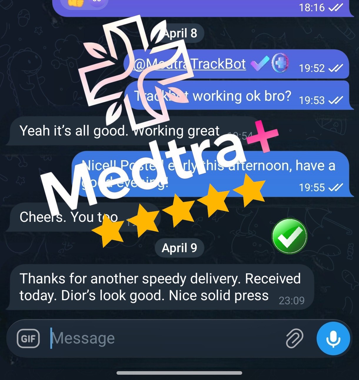 Member review — speedy delivery, Dior's look good, nice solid press