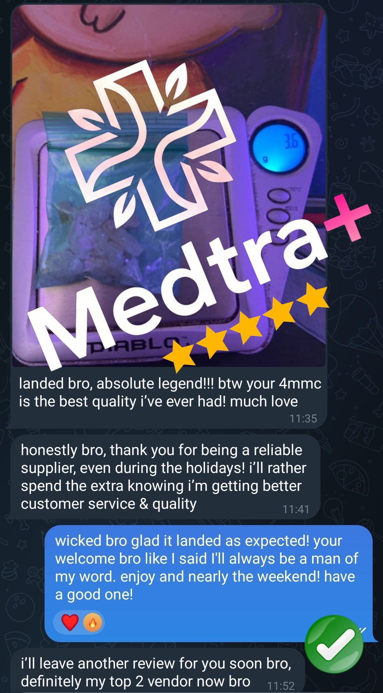 Member review — best 4MMC quality, reliable supplier